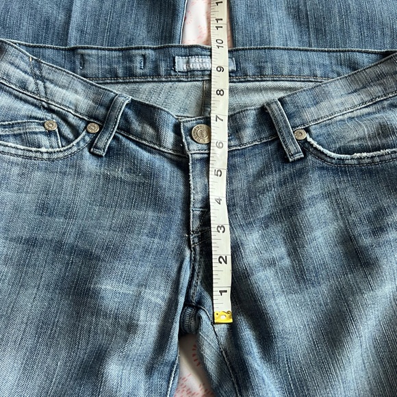 Rock & Republic Low Rise Flare Leg Jeans Fleur-di-lis Embellishment SZ 26 Y2K - Picture 13 of 15